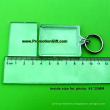 45-35mm Blank Acrylic Photo Keychain